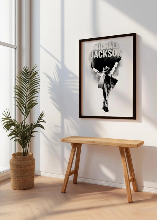 Cuadro Michael Jackson en blanco y negro