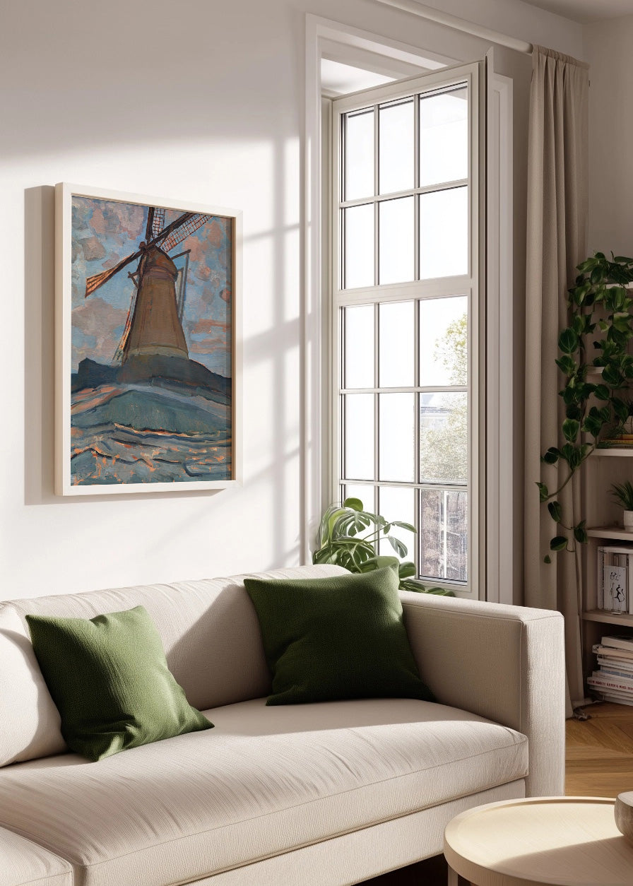 Cuadro Molino de viento (Mondrian)