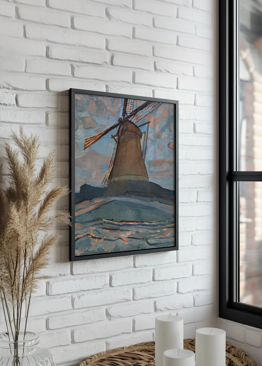 Cuadro Molino de viento (Mondrian)