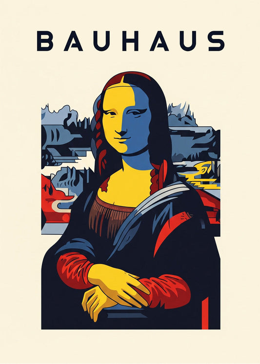Cuadro Mona Lisa Bauhaus