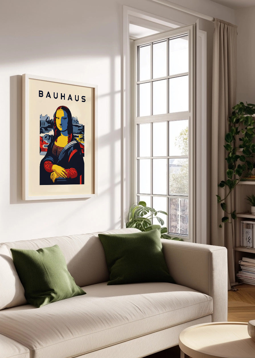 Cuadro Mona Lisa Bauhaus
