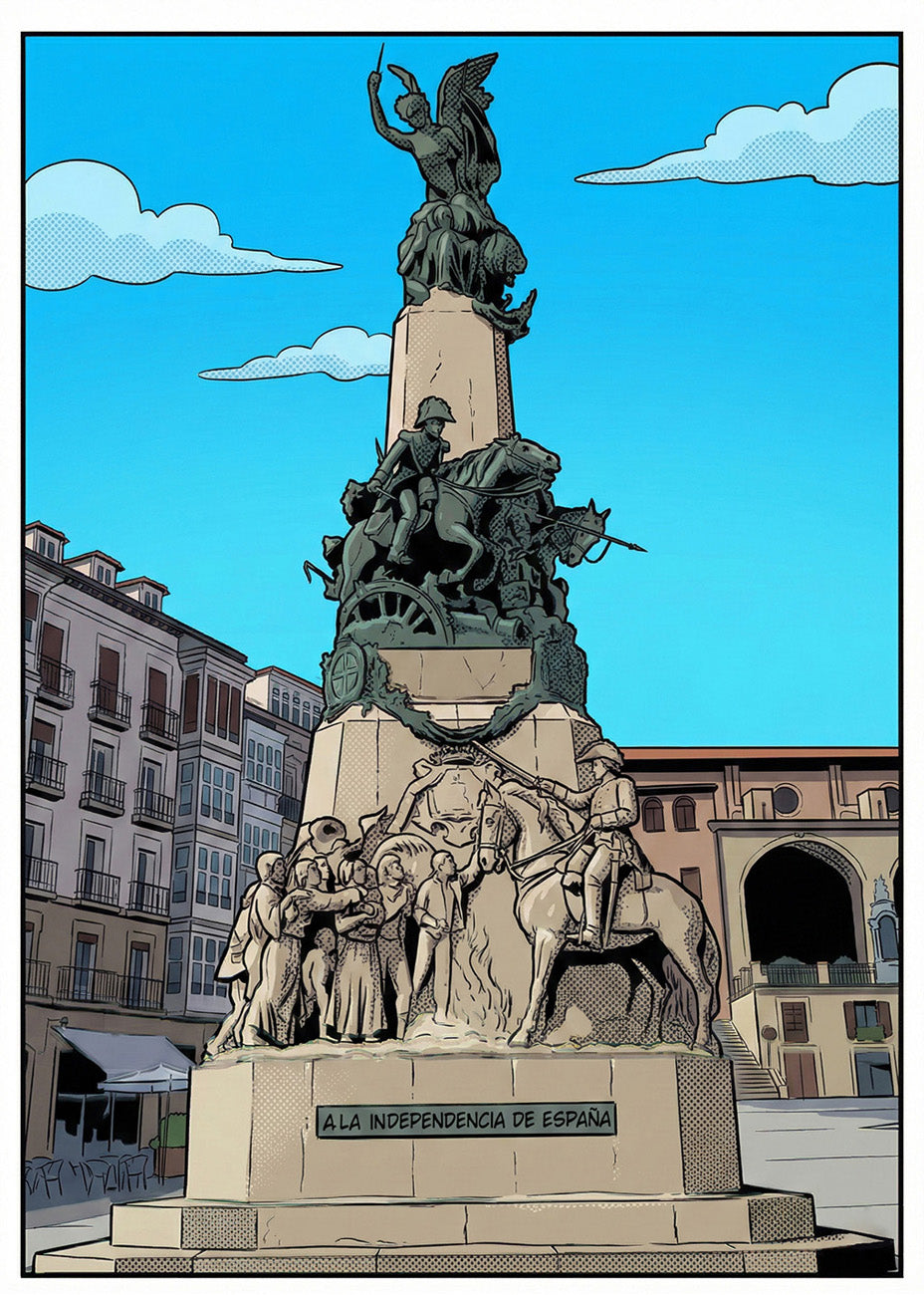 Cuadro Monumento a la Batalla de Vitoria - Cómic