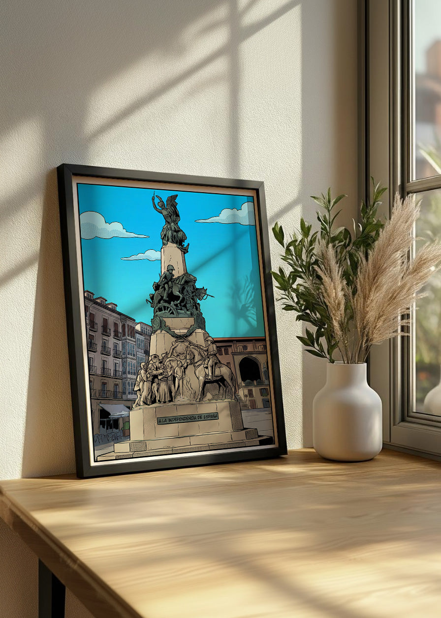 Cuadro Monumento a la Batalla de Vitoria - Cómic