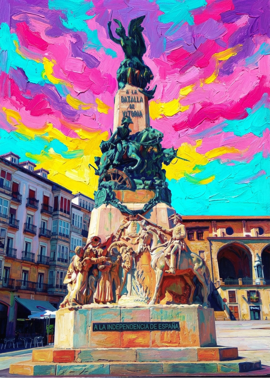 Cuadro Monumento a la Batalla de Vitoria - Fauvismo