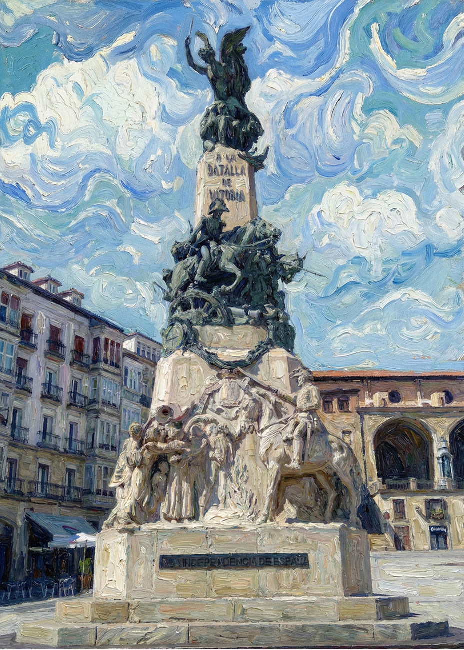 Cuadro Monumento a la Batalla de Vitoria - Impresionista