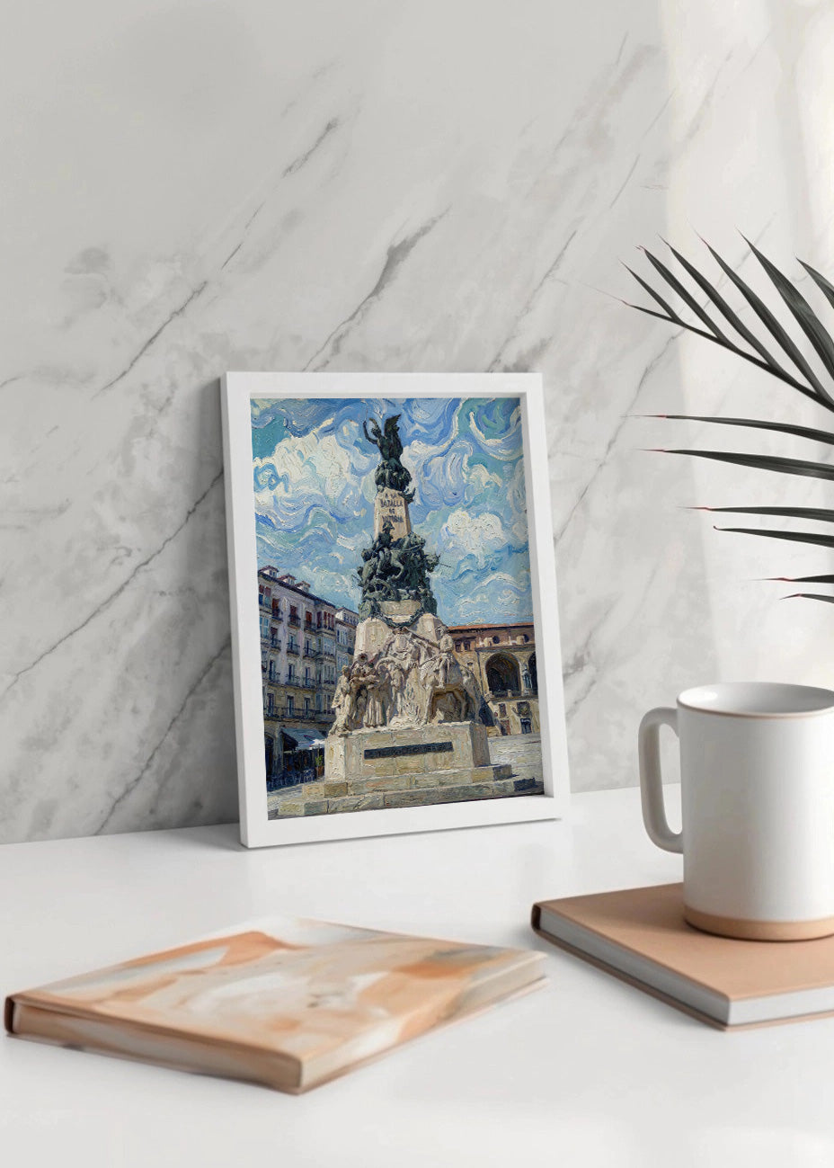 Cuadro Monumento a la Batalla de Vitoria - Impresionista