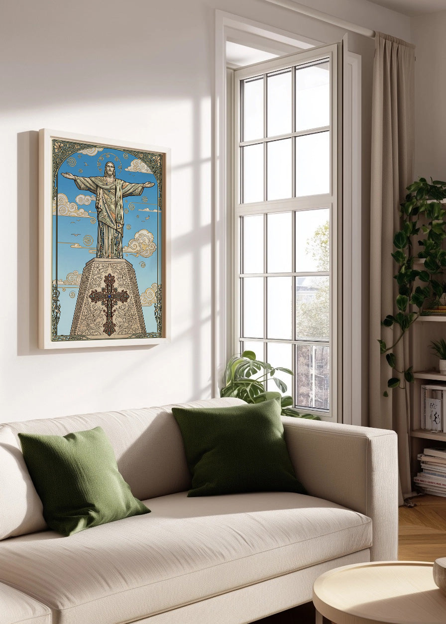 Cuadro Monumento al Sagrado Corazón de Jesús - Art Nouveau