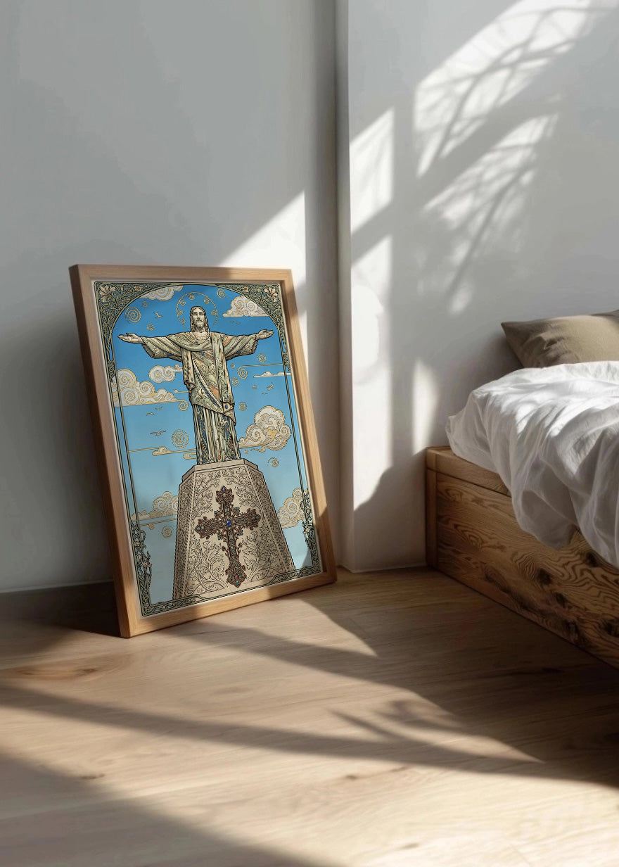 Cuadro Monumento al Sagrado Corazón de Jesús - Art Nouveau