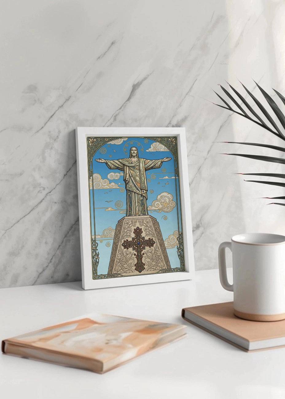 Cuadro Monumento al Sagrado Corazón de Jesús - Art Nouveau