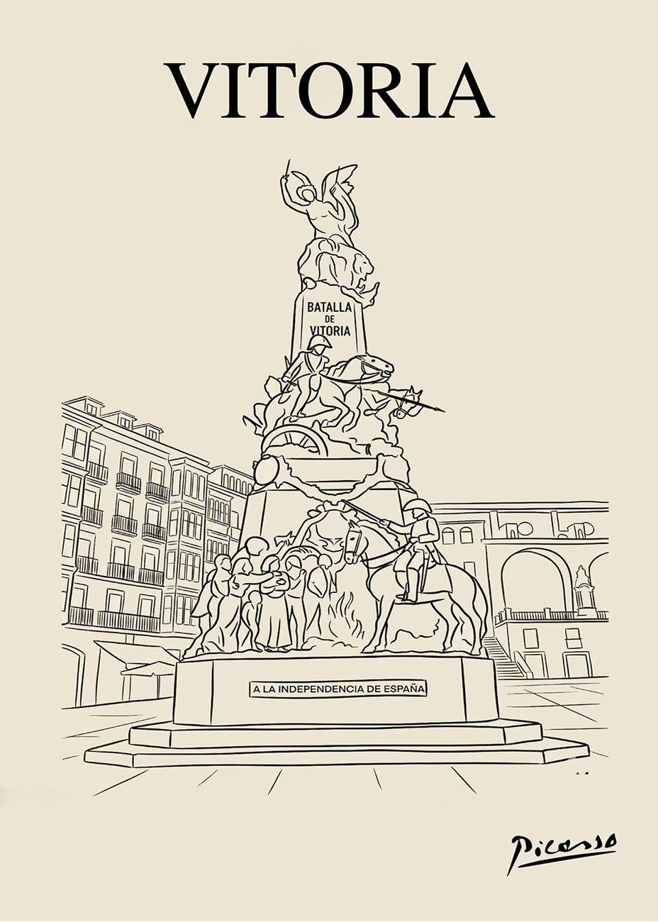 Monument à la bataille de Vitoria - style Picasso