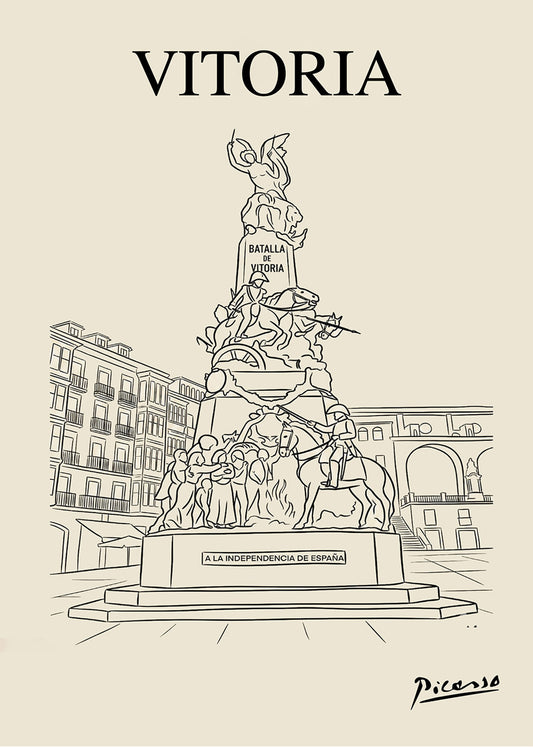 Monument to the Battle of Vitoria - Picasso style