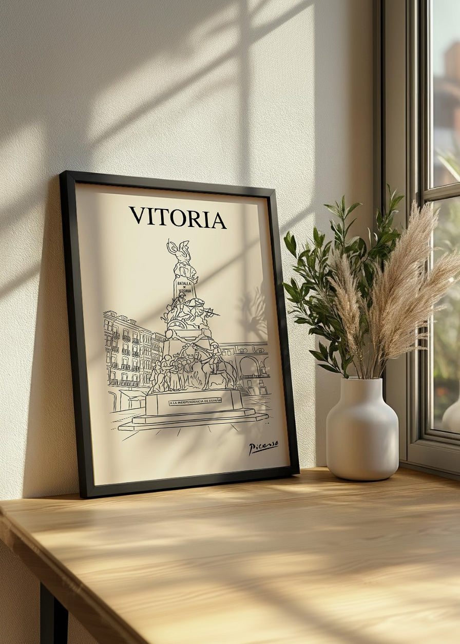 Monument à la bataille de Vitoria - style Picasso