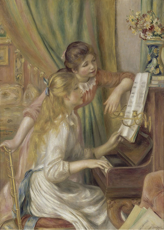 Cuadro ​Muchachas al piano (Renoir)