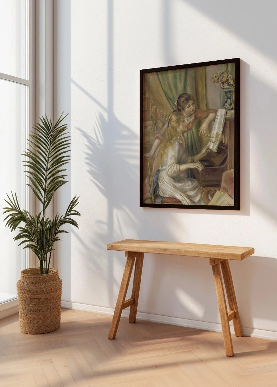 Cuadro ​Muchachas al piano (Renoir)
