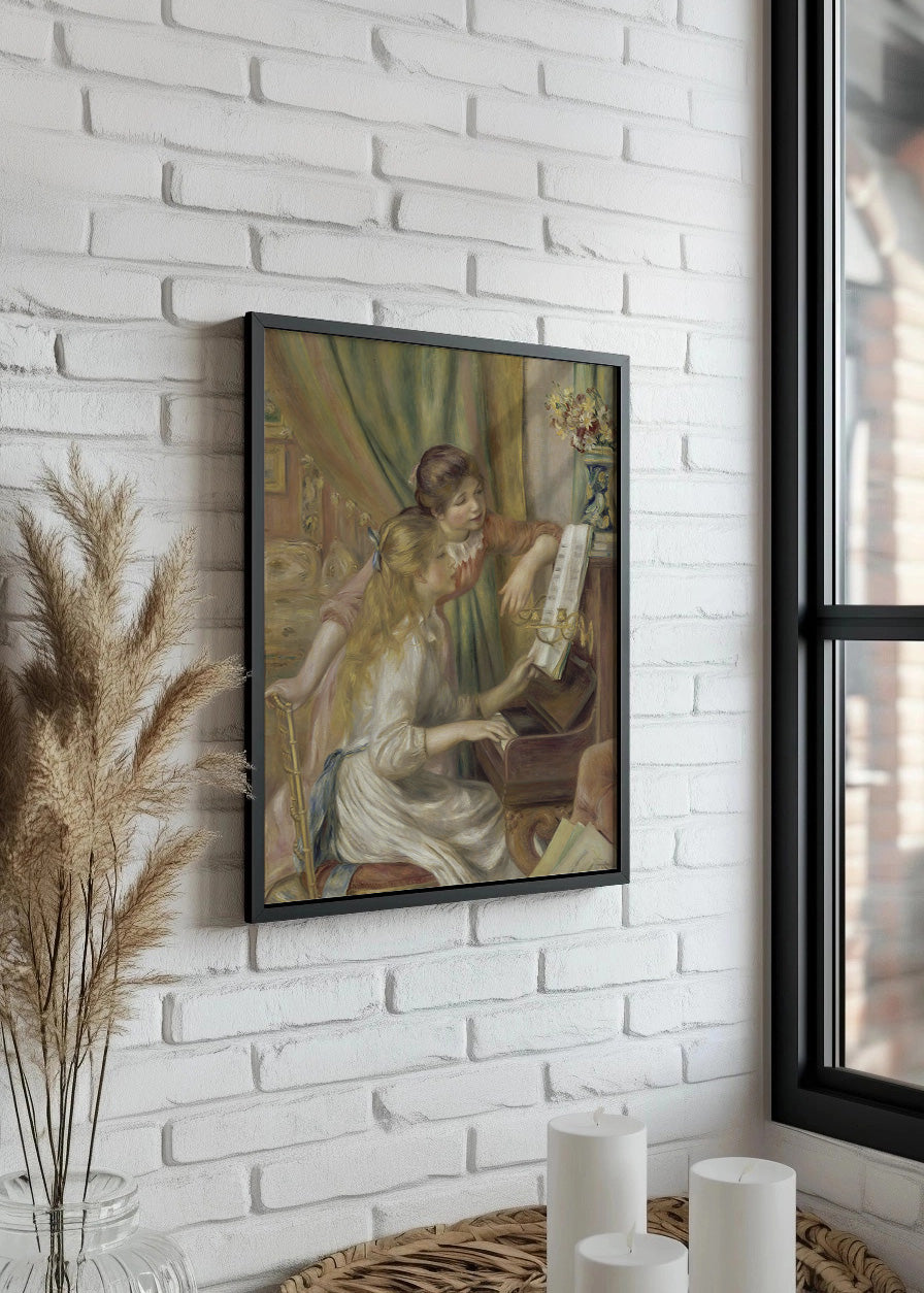 Cuadro ​Muchachas al piano (Renoir)