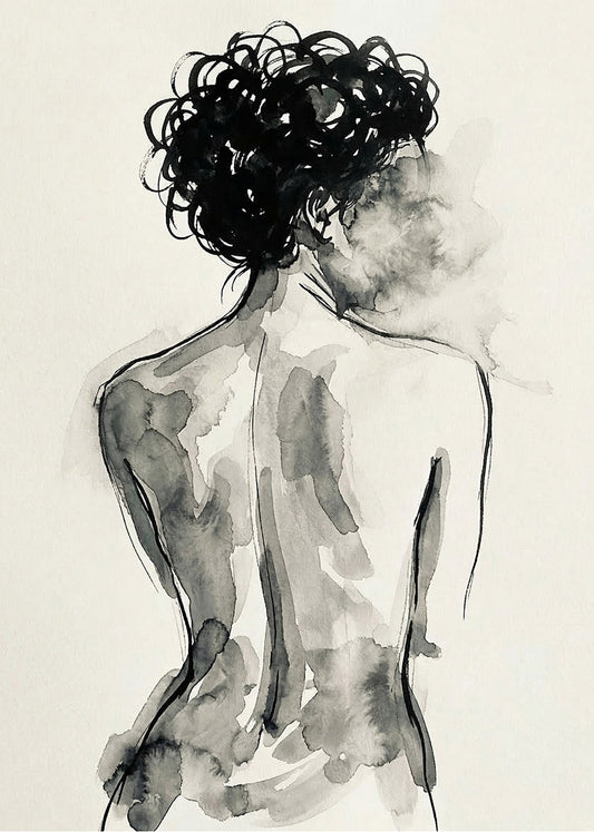 Cuadro Mujer de espaldas sin rostro