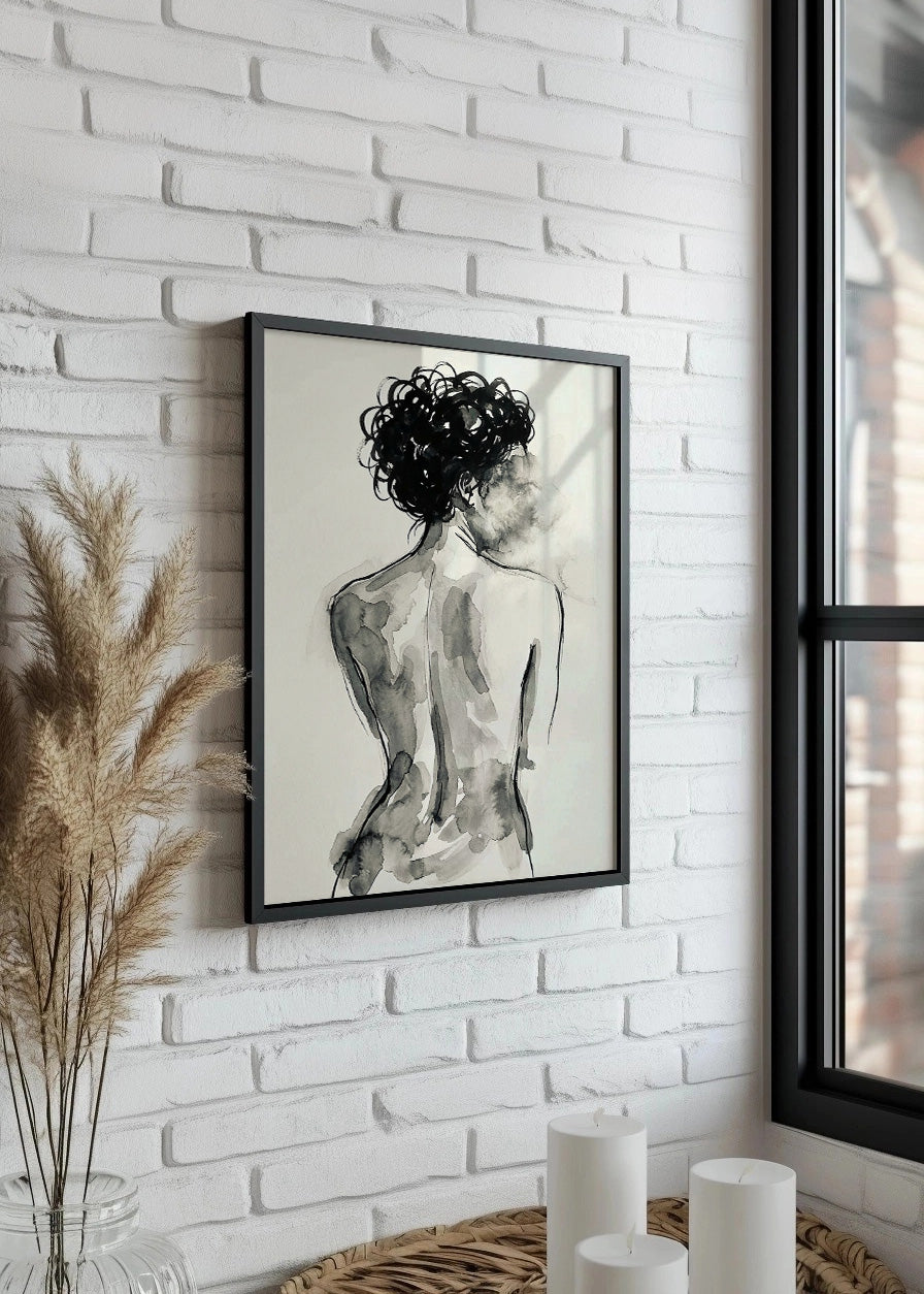 Cuadro Mujer de espaldas sin rostro