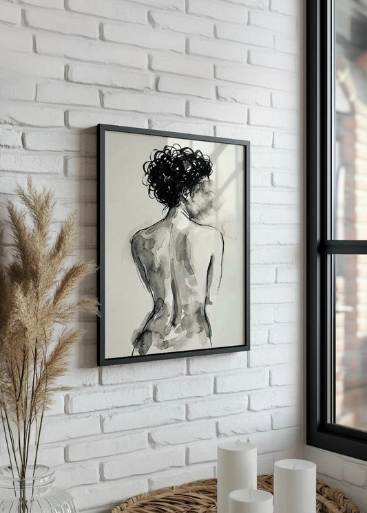 Cuadro Mujer de espaldas sin rostro