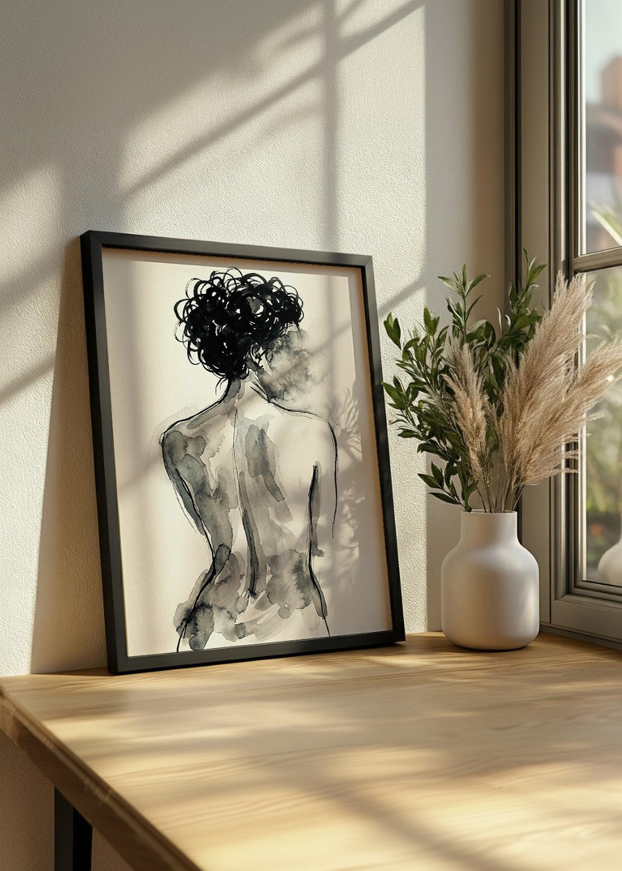 Cuadro Mujer de espaldas sin rostro