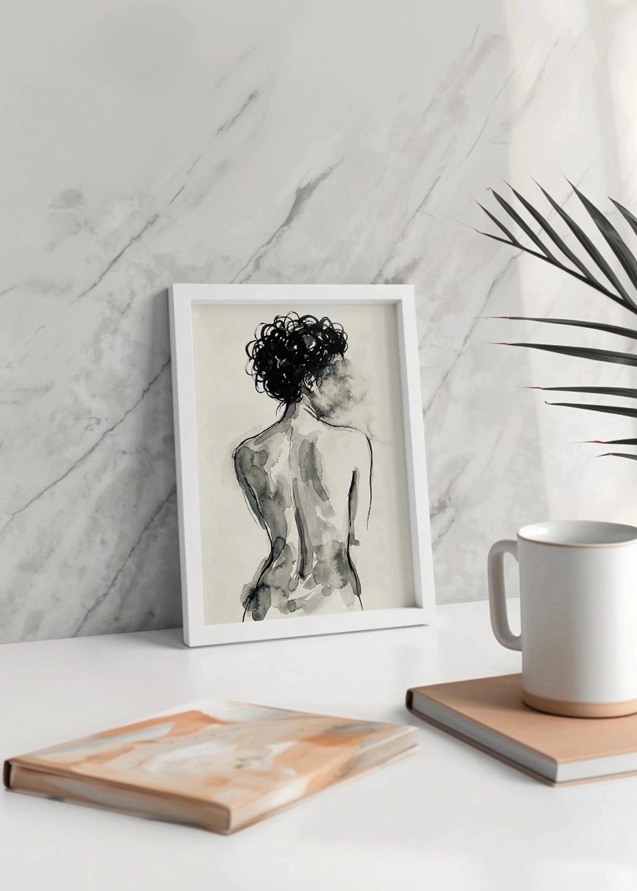 Cuadro Mujer de espaldas sin rostro