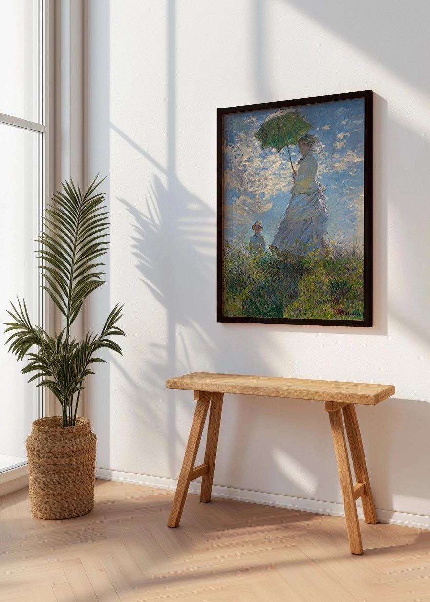 Cuadro ​Mujer con sombrilla (Claude Monet)