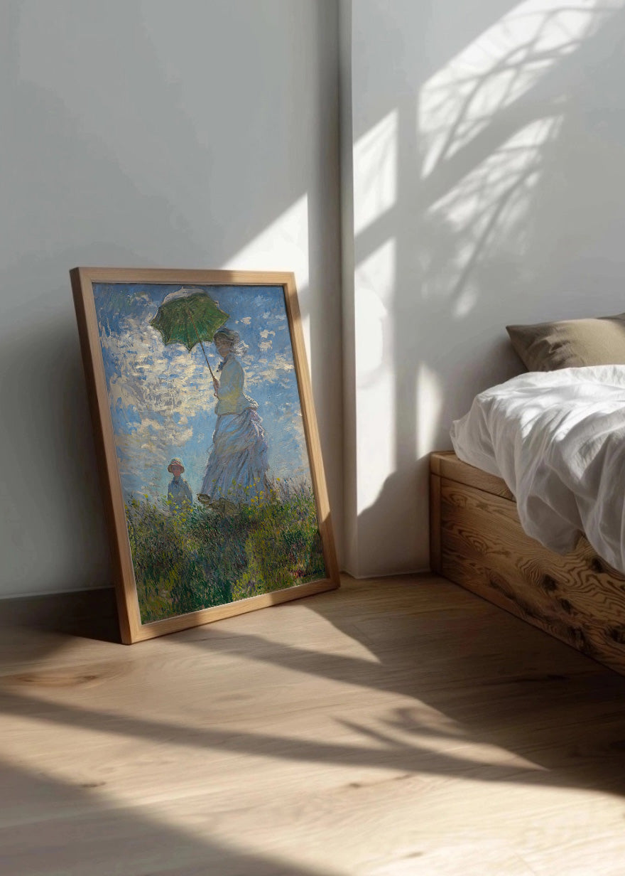 Cuadro ​Mujer con sombrilla (Claude Monet)