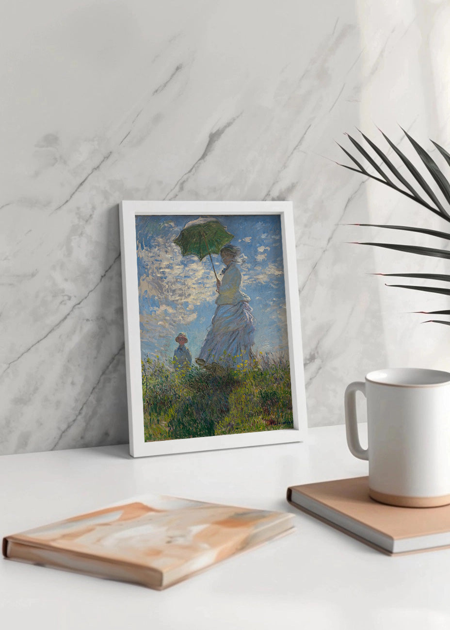 Cuadro ​Mujer con sombrilla (Claude Monet)