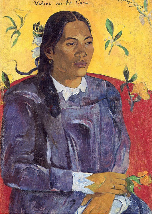 Cuadro ​Mujer con una flor (Gauguin)