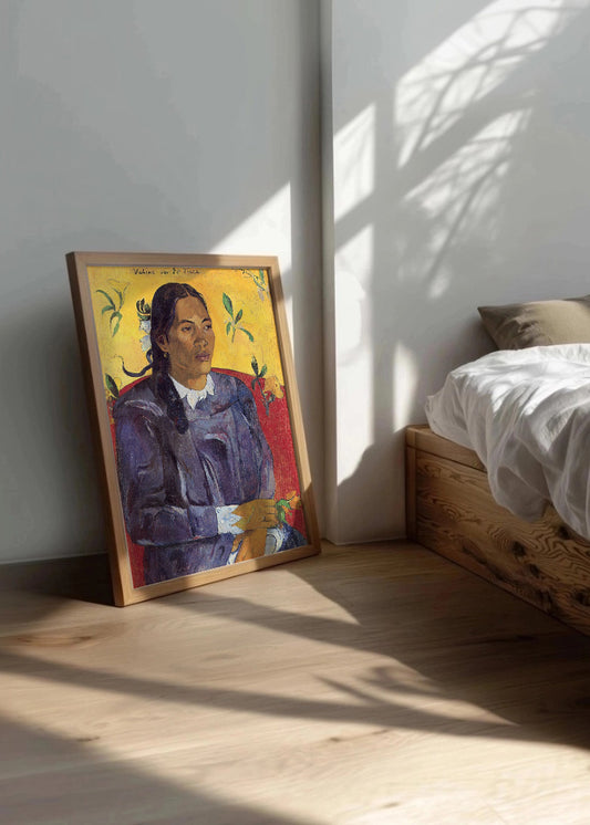 Cuadro ​Mujer con una flor (Gauguin)