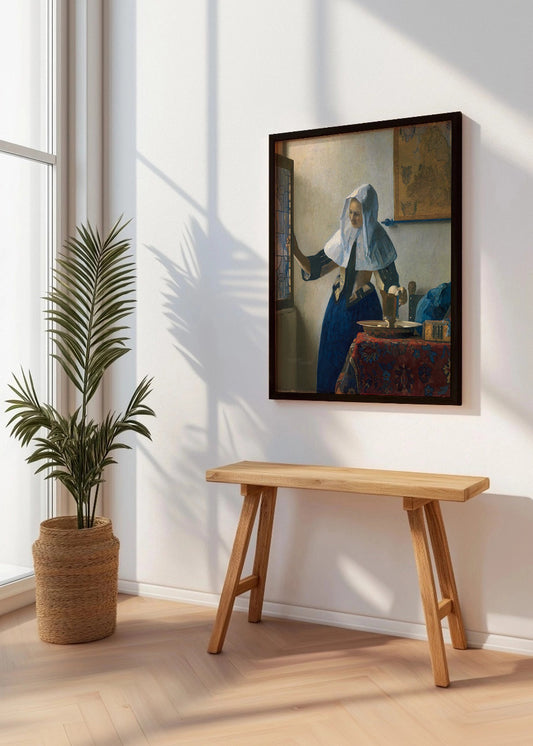 Cuadro ​Mujer joven con una jarra de agua (Vermeer)