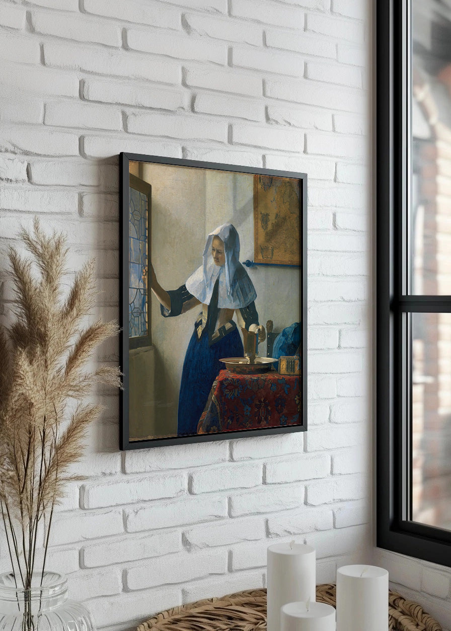 Cuadro ​Mujer joven con una jarra de agua (Vermeer)