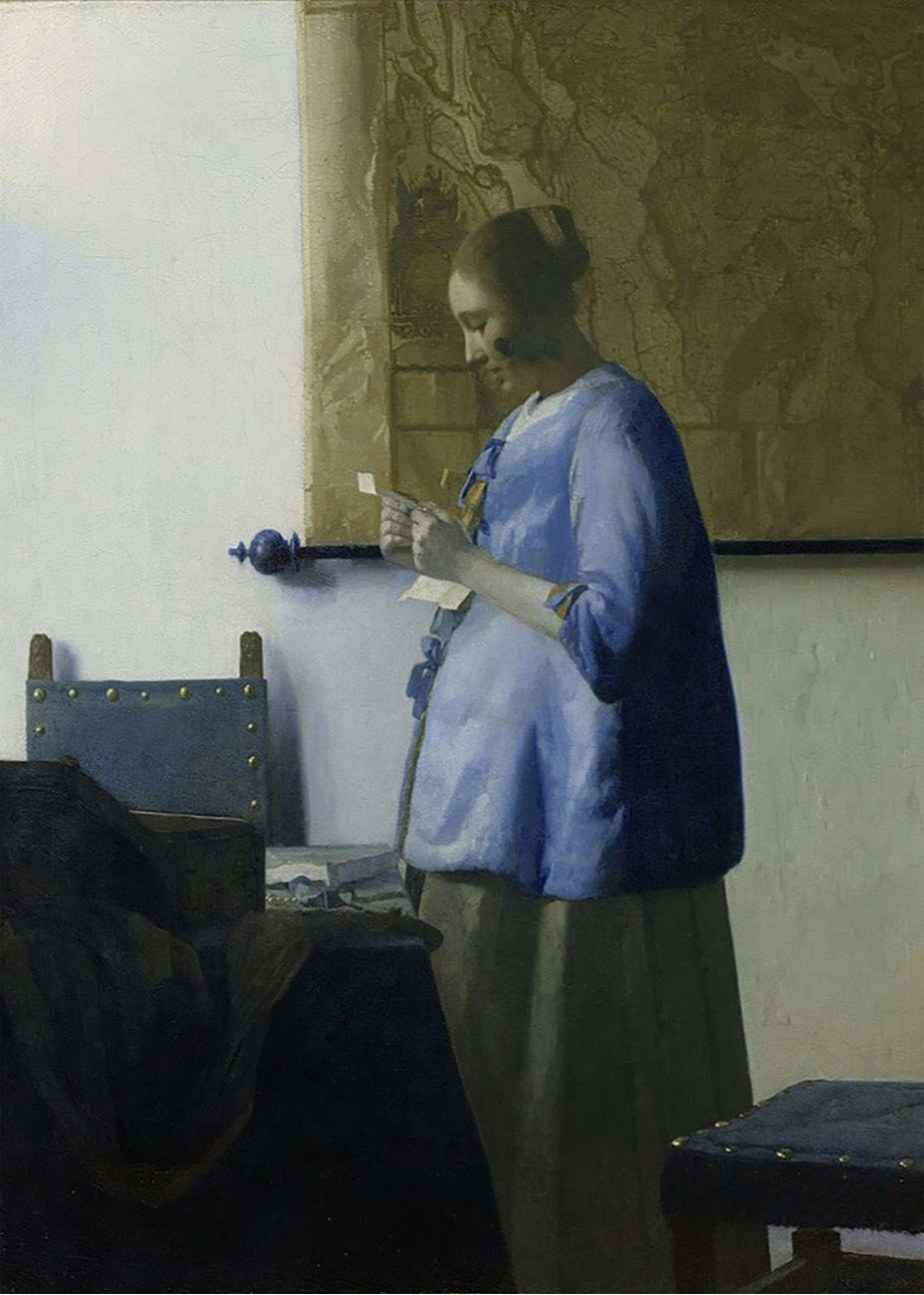 Cuadro ​Mujer leyendo una carta (Johannes Vermeer)