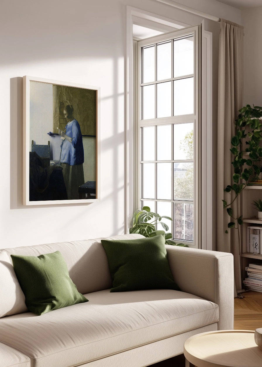 Cuadro ​Mujer leyendo una carta (Johannes Vermeer)