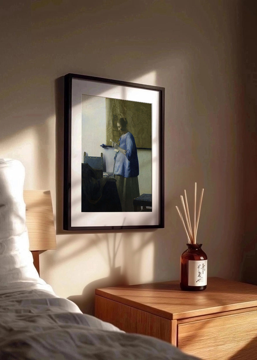 Cuadro ​Mujer leyendo una carta (Johannes Vermeer)
