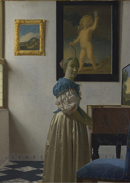 Cuadro ​Mujer tocando el virginal (Johannes Vermeer)