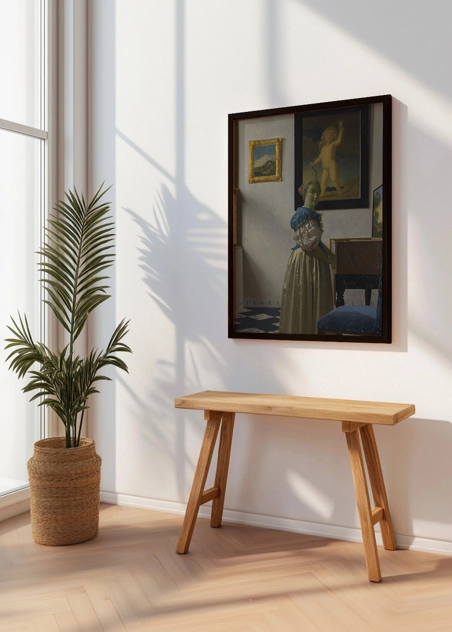 Cuadro ​Mujer tocando el virginal (Johannes Vermeer)
