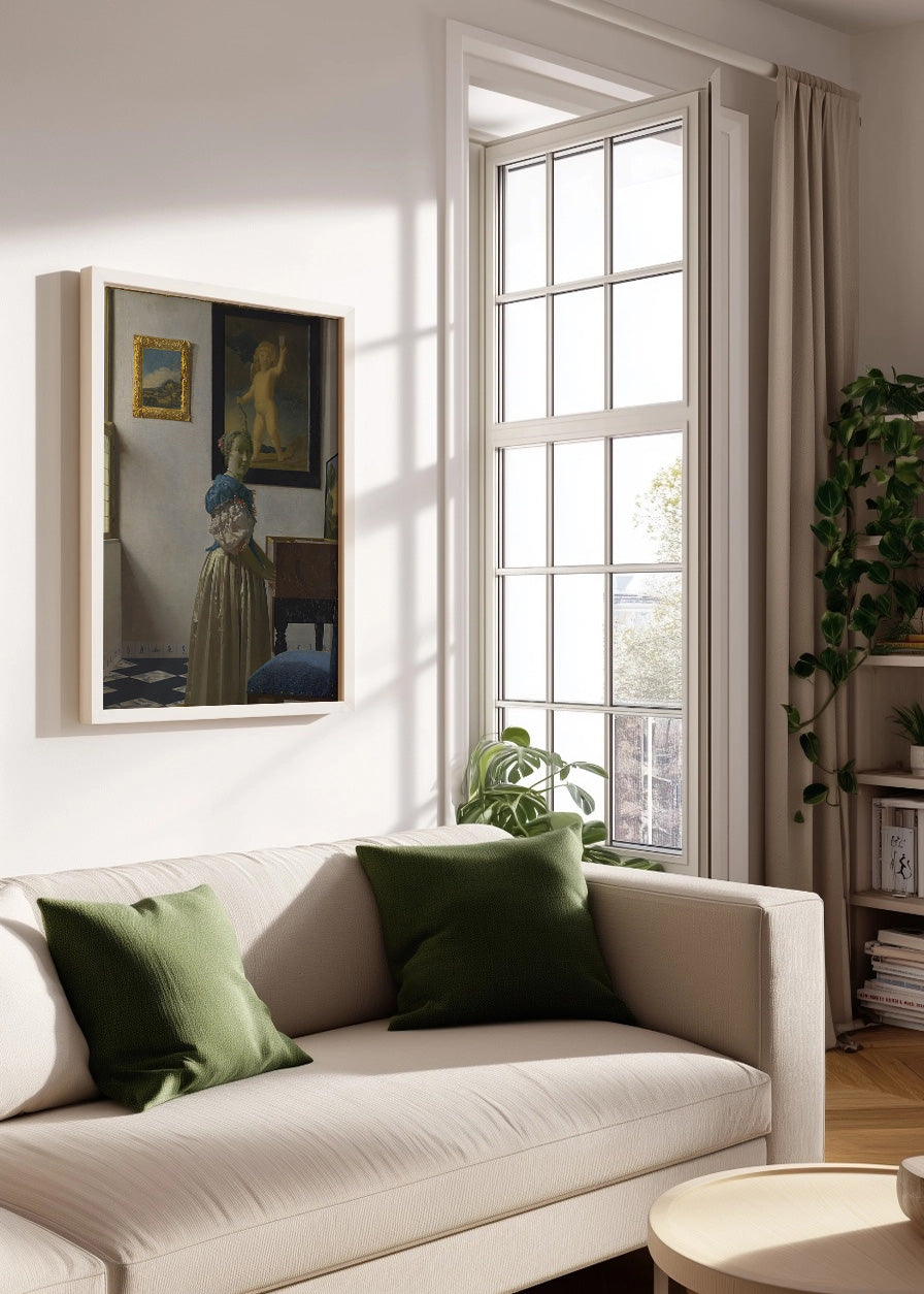 Cuadro ​Mujer tocando el virginal (Johannes Vermeer)