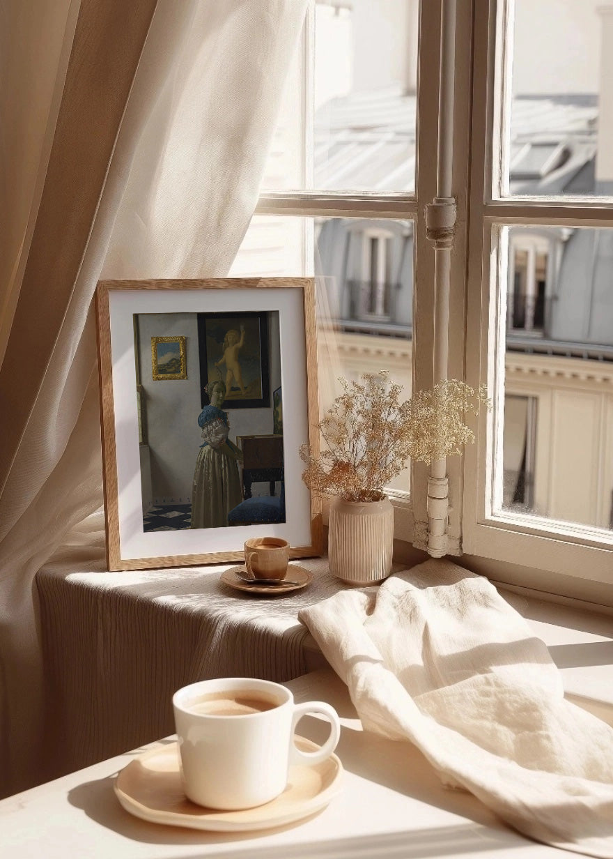 Cuadro ​Mujer tocando el virginal (Johannes Vermeer)