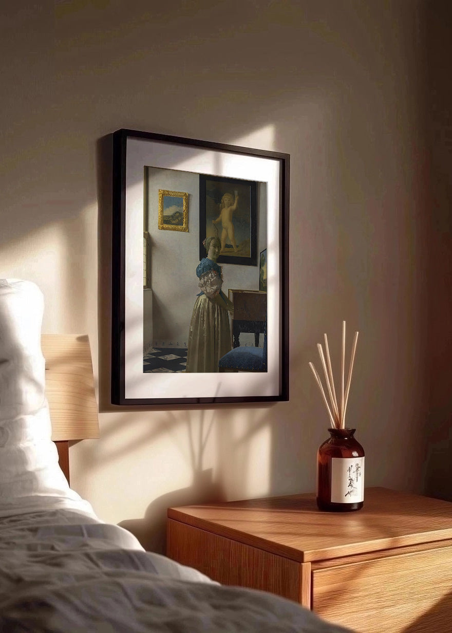 Cuadro ​Mujer tocando el virginal (Johannes Vermeer)