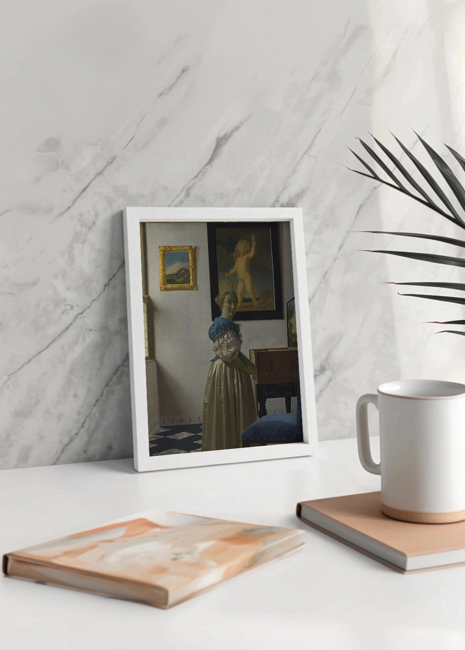 Cuadro ​Mujer tocando el virginal (Johannes Vermeer)
