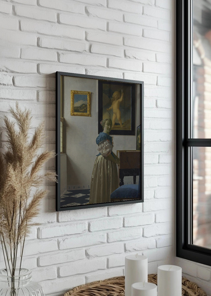 Cuadro ​Mujer tocando el virginal (Johannes Vermeer)