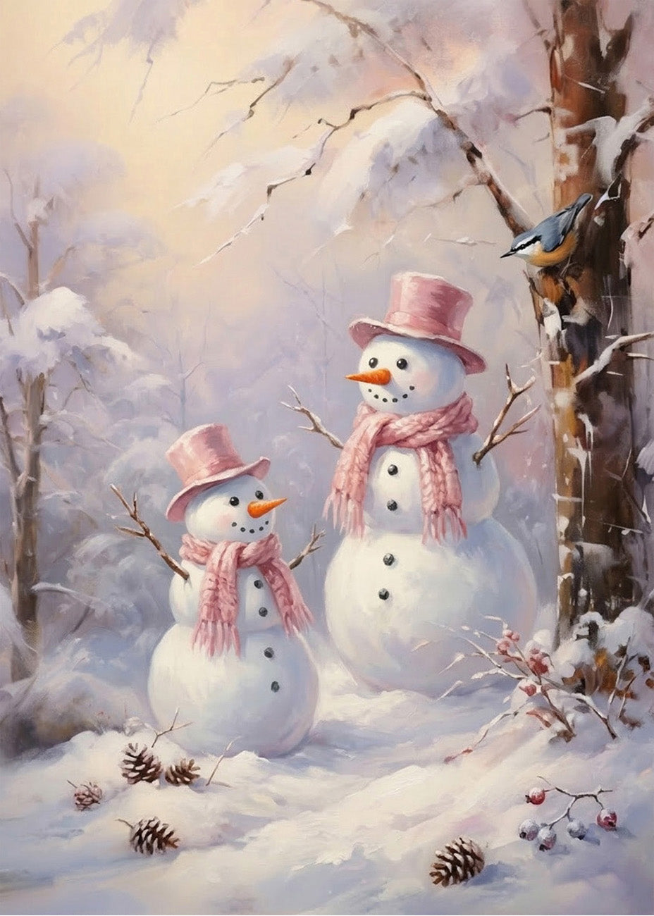 Cuadro Muñecos de nieve