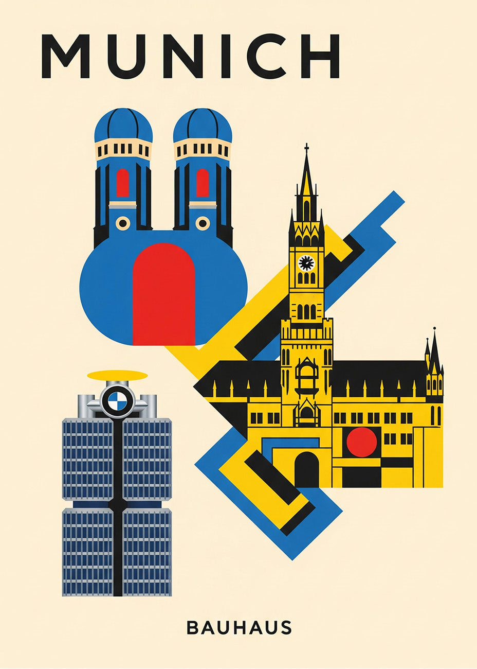 Cuadro Munich Poster Bauhaus
