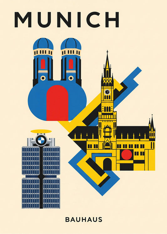 Cuadro Munich Poster Bauhaus