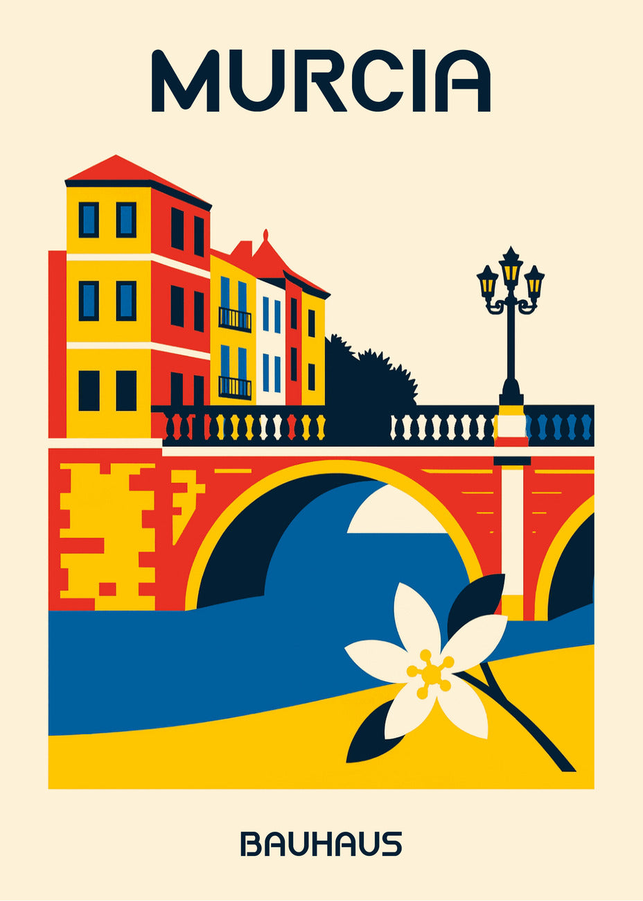 Cuadro Murcia Poster Bauhaus