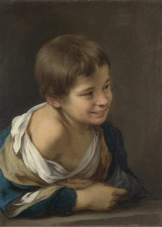 Cuadro Murillo Niño riendo asomado a la ventana