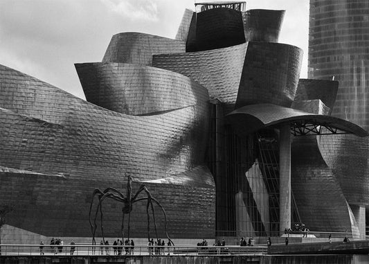 Cuadro ​Museo Guggenheim en blanco y negro
