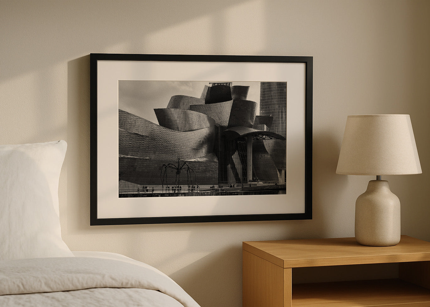 Cuadro ​Museo Guggenheim en blanco y negro