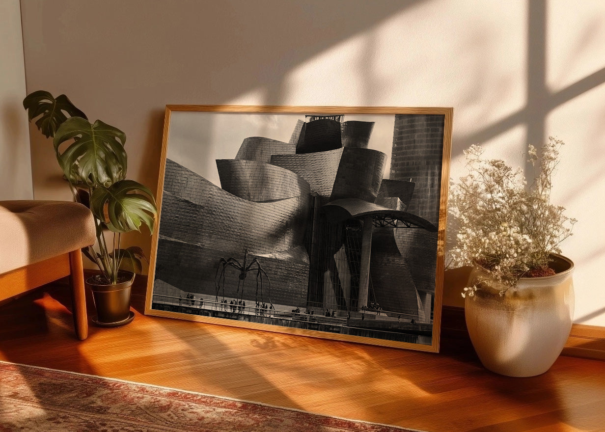 Cuadro ​Museo Guggenheim en blanco y negro