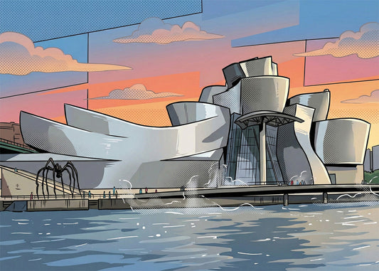 Cuadro Museo Guggenheim - Cómic